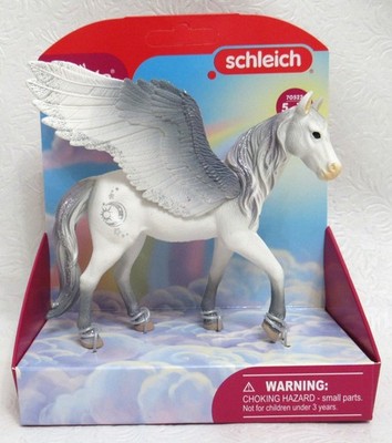 Schleich Bayala Pegasus 70522 Winged Mare Horse Standing Figure Gray & White New