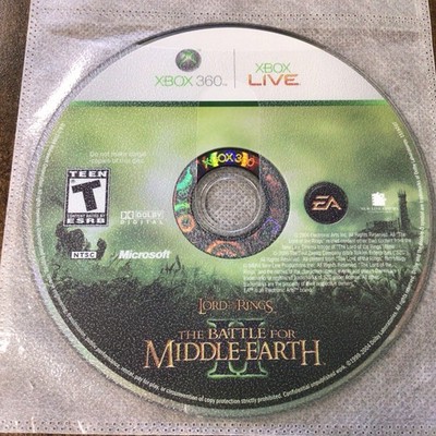 Lord of the Rings Battle for Middle Earth II (2006) Xbox 360 Untested Disc Only