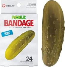 BioSwiss Bandages, Pickle Shaped Self Adhesive Bandage, Latex 24-Count Box 
