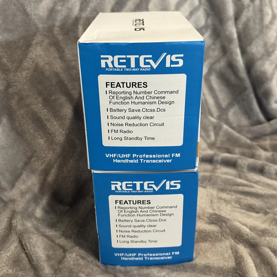 Set Of 2- Retevis RT5R Dual Band Walkie Talkie Long Range Two Way Radio 128CH - Image 4 of 4