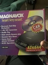 Magnavox CD Player Discman ESP Portable Bass Boost AZ6844 Tested Working Clean