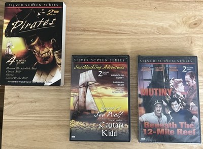 Pirates: 4 Feature Films (DVD, 2005)Mutiny & 12-Mile Reef Is New
