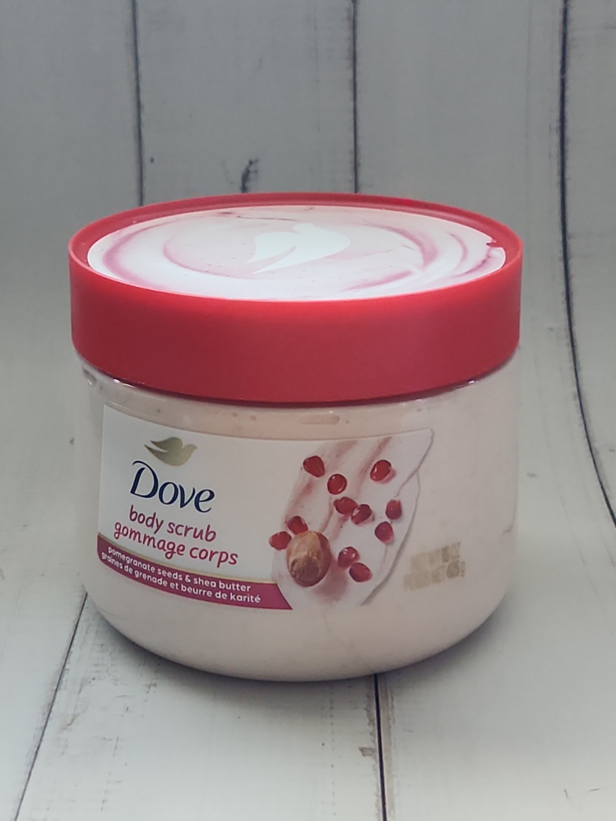 Dove Body Scrub, Pomegranate Seeds & Shea Butter, 15 fl oz 