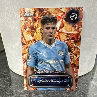 Topps Chrome 2024 UCL Sapphire Selections Julián Álvarez SS-15 /50 Man City