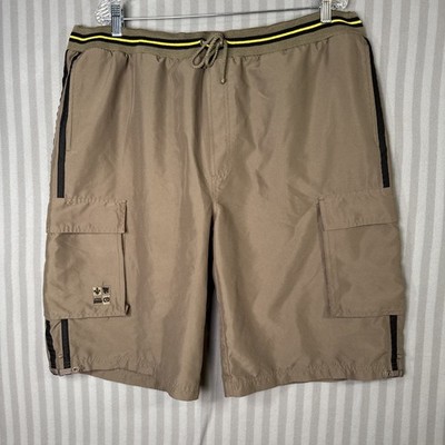 OTB Men s Cargo Shorts Green Size XL Drawstring