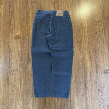 Vintage Women  s Grey Levi Corduroy 550 Relaxed Fit Jeans Size 10 M Made In USA