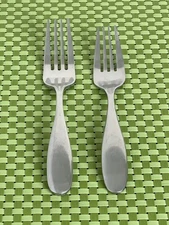 Towle ALPINE Living Collection Stainless Set of 2 Forks Satin Round Flatware
