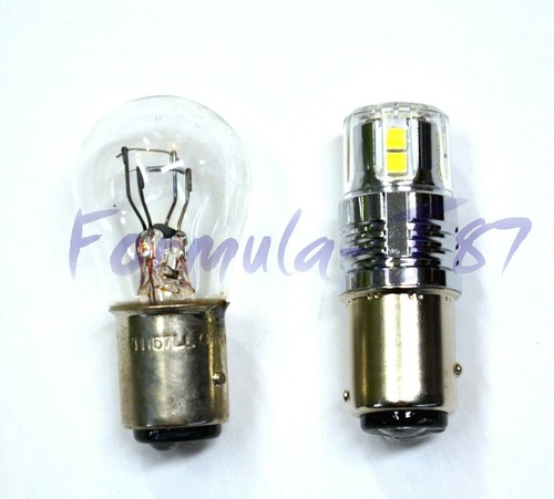 LED 15W 2057 White 6000K Two Bulbs Light Stop Brake Replace Upgrade Plug Play OE - Picture 5 of 12