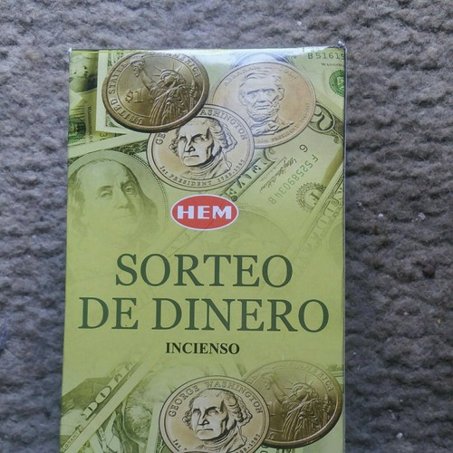 HEM MONEY DRAWING incense sticks 2X20CT India Handmade - Picture 5 of 5