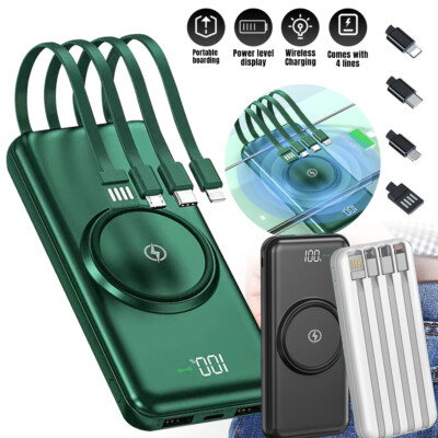 #ad #ad Wireless 900000mAh Power Bank Backup Fast USB Charger Portable External Battery $21.99