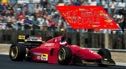Decals Ferrari 412 T1B German GP 1994 1:32 1:43 1:24 1:18 Alemania slot calcas - Afbeelding 2 van 3