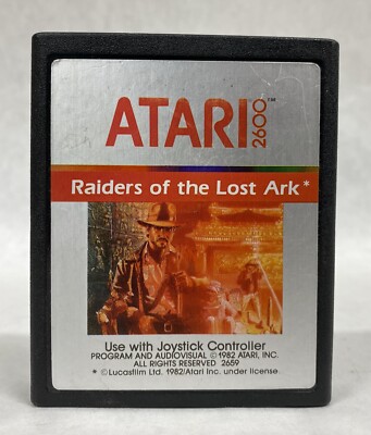 Raiders of the Lost Ark (Atari 2600, 1982) Authentic Cartridge Only