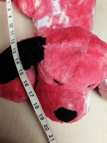 Pink Magenta Floppy Eared Large Dog Puppy Plush Toy - Picture 5 of 10
