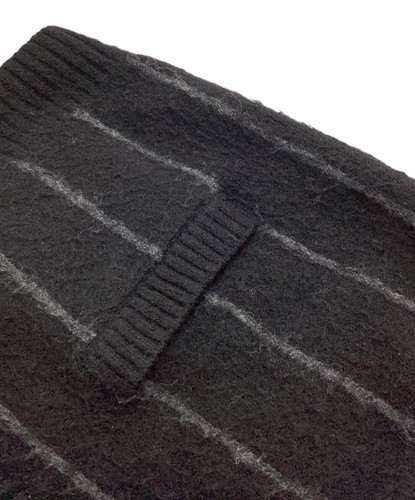 FRED PERRY × JOURNAL STANDARD chalk stripe cardigan Size: L Black Men FZ3256 - Picture 7 of 7