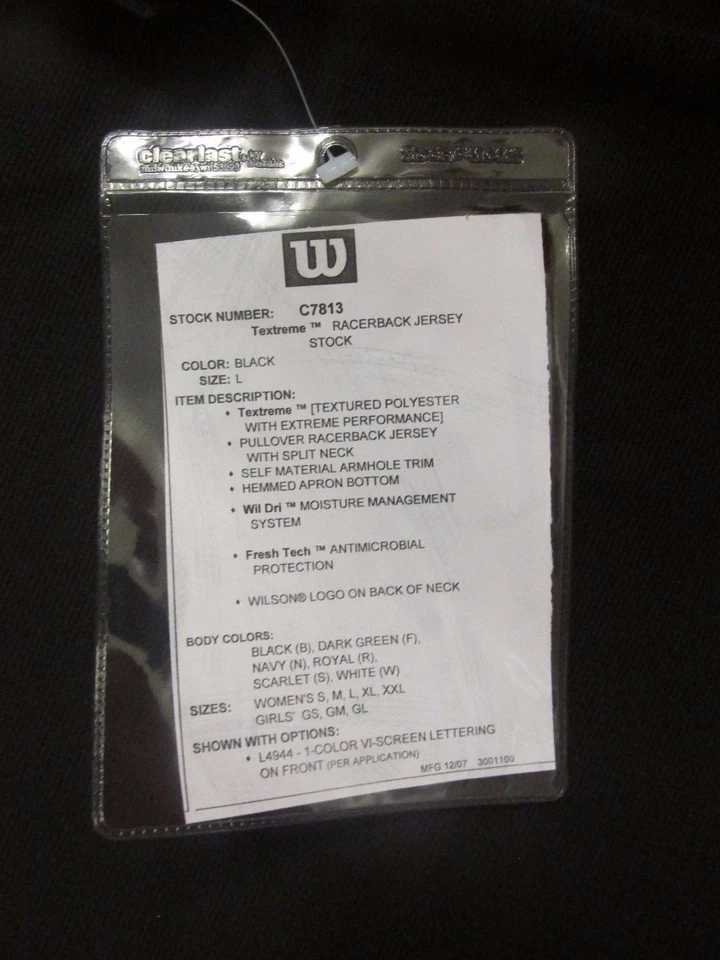 Lot of 5 WILSON SPORTS ATHLETIC WOMENS JERSEY BLACK YELLOW S / M / LG / XL / XXL - Imagem 4 de 4