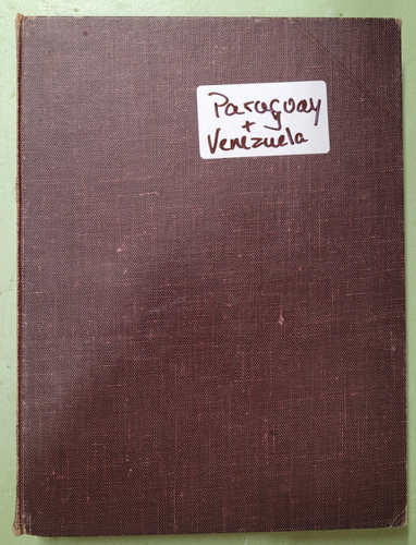 VENEZUELA & PARAGUAY Stamp Storage Book - 11 faces w/stamps - Picture 2 of 9