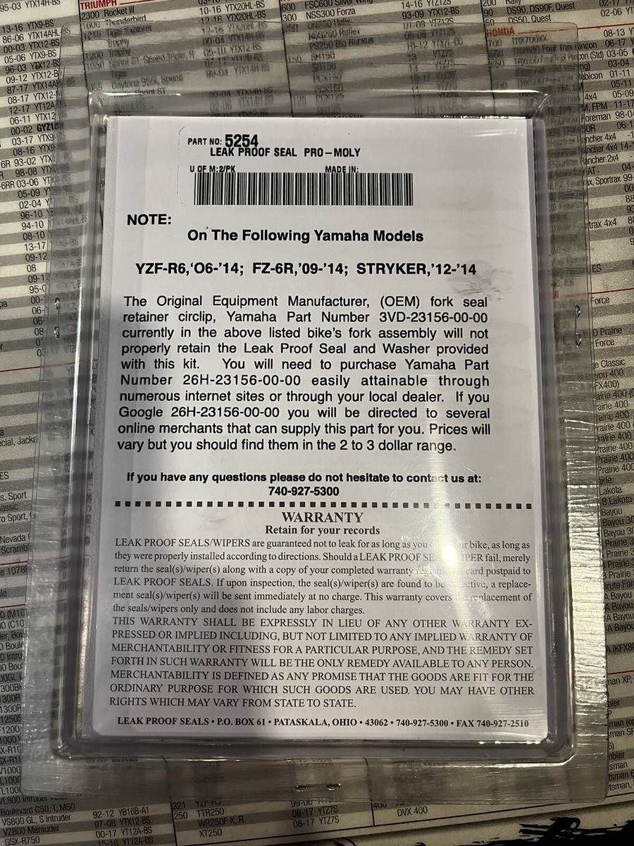 leak proof seal pro-molly part no. 5254 | eBay