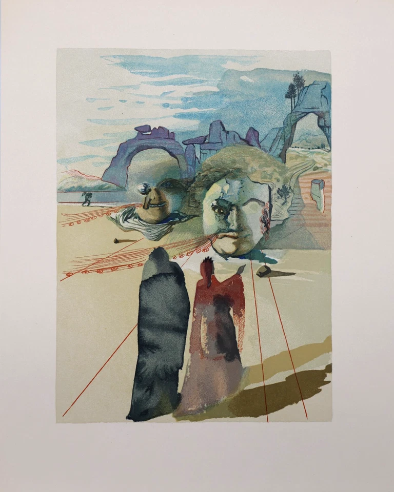 Salvador DALI: Purgatorium 20, Originale GRAVUR, Göttliche Komödie, 1960 - Bild 2 von 4