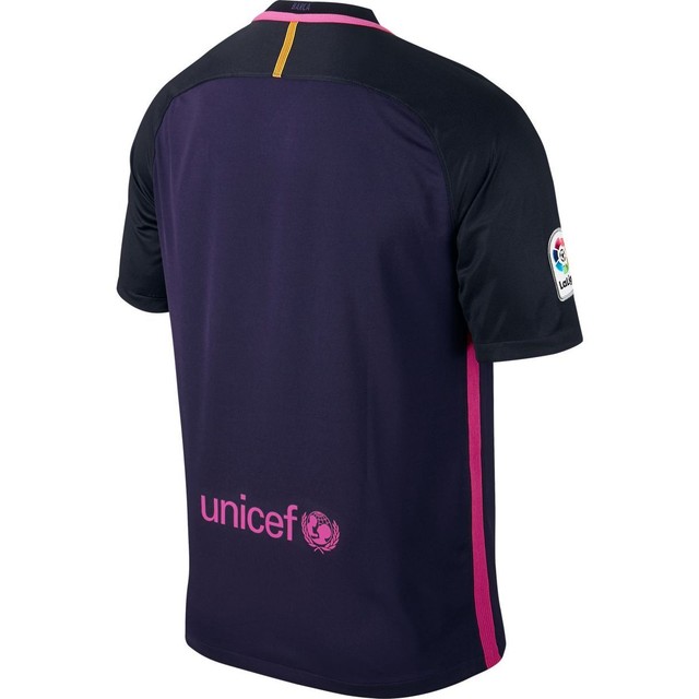 Nike FC Barcelona Season 2016 - 2017 Away Soccer Jersey Purple Pink Kids - Youth | eBay