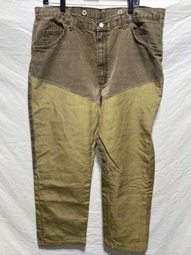 Wrangler Pro Gear Jeans Pants Upland Brush Hunting 40x30 Green Brown Men's  | eBay