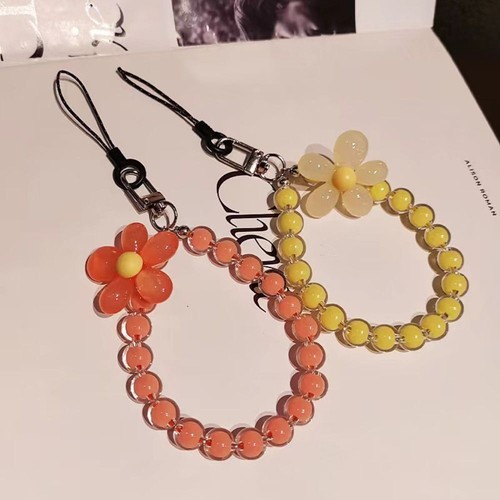 Chains Mobile Phone Chain Bead Lanyard Cellphone Straps Lanyard for Keys - Photo 3 sur 19