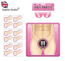 Hen Party PIN THE WILLY ON THE MAN Game Hen Do Adult Ladies Game Bride to Be UK