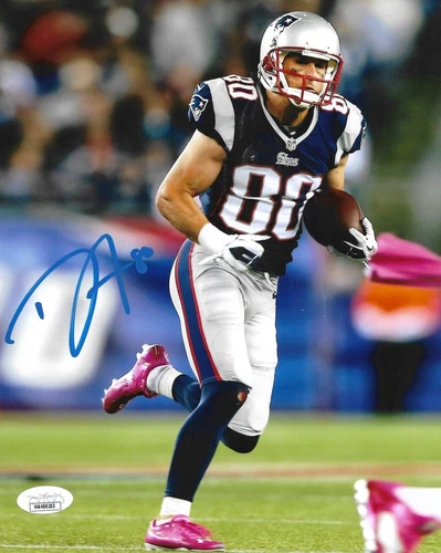 Danny Amendola New England Patriots Autographed hand Signed 8x10 photo COA= JSA-