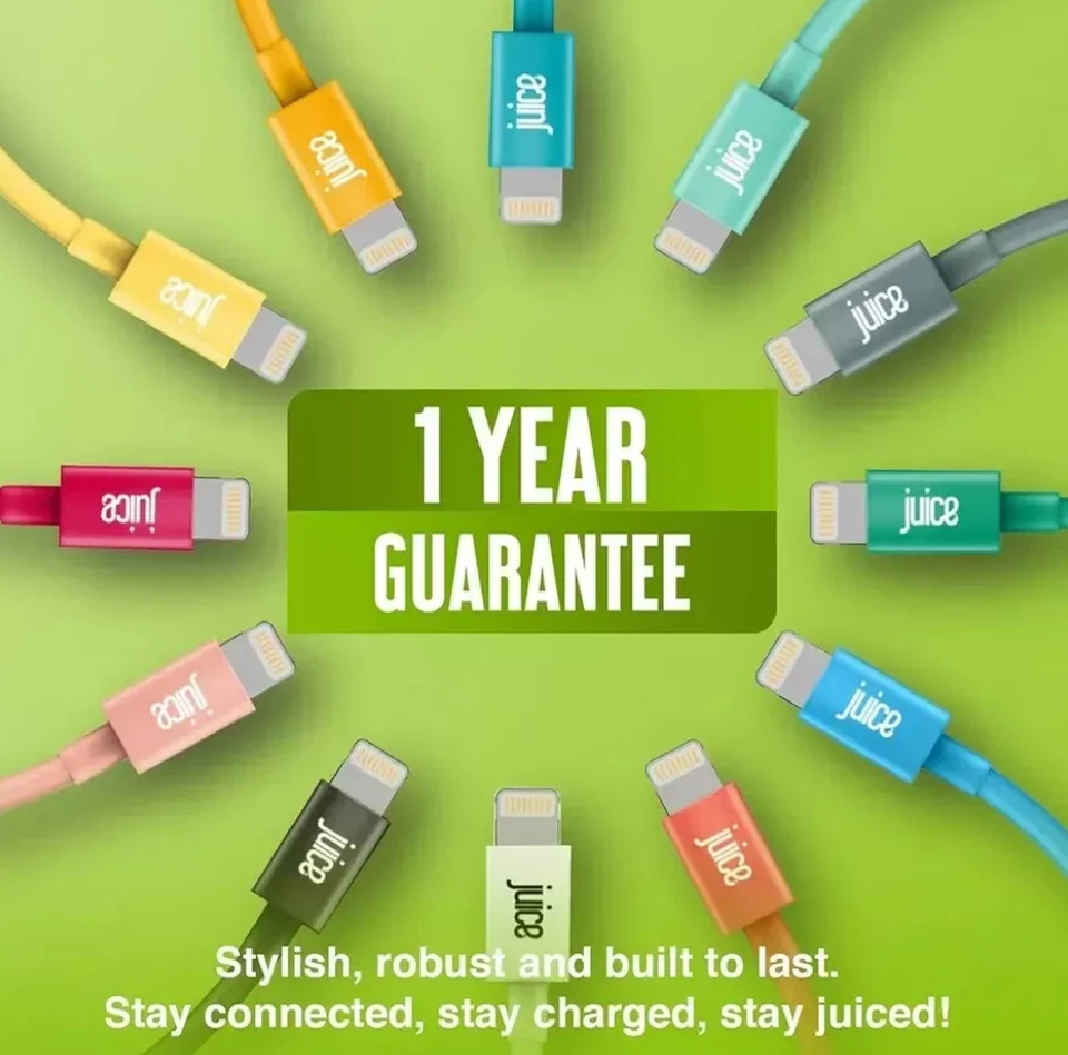 Juice New USB Type-C 2meter Charge & Sync Cable USB-C Black iPhone 15 + Samsung - Image 3 of 4