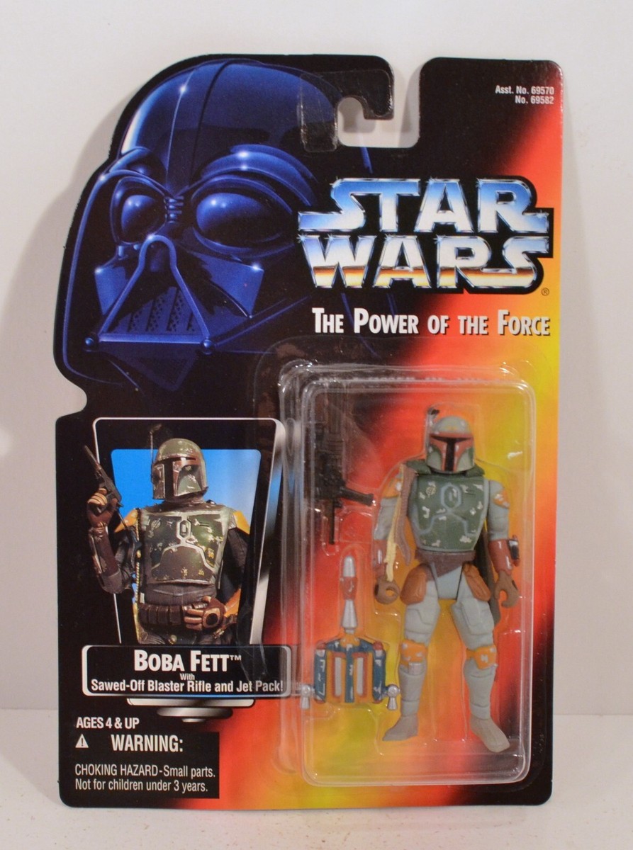 特撮 Star Wars The Power Of The Force Red Card Boba Fett Action Figure 3.75 Inches 1995 Boba Fett 3.75