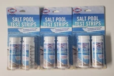 3 Pack - CLOROX SALT POOL TEST STRIP KIT W/ Fast Free Shipping 