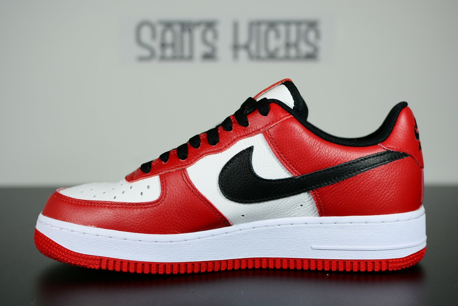 white air force 1 with red