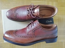 Clarks Herrenschuhe Colin Limit Gr. 42 Brogue Oxford Sehr Hochwertig NEU