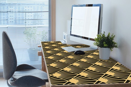 Art deco Biurko Top Mata Pad Ochraniacz do laptopa Mysz Biuro 120x60 - Zdjęcie 4 z 5