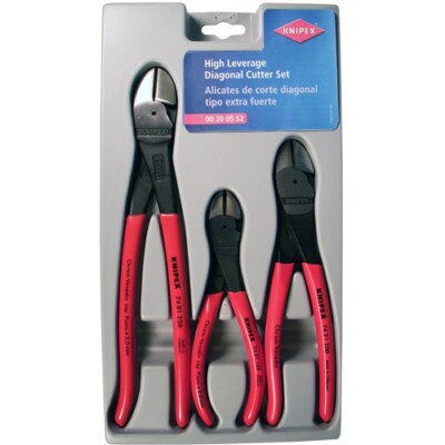 3-Piece High Leverage Diagonal Cutter Set KNP002005US Brand New!
