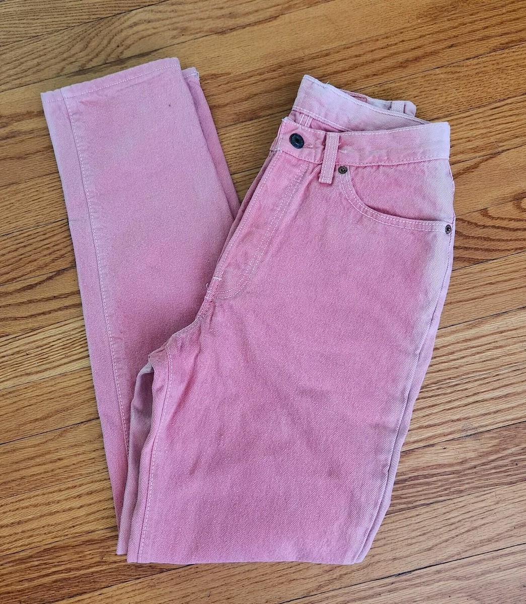 Vintage Levi's 544 Two-Tone Pink Fade Denim Jeans 100% Cotton Size