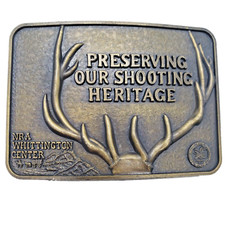 NRA Belt Buckle - "Preserving Our Shooting Heritage" Whittington Center 1975