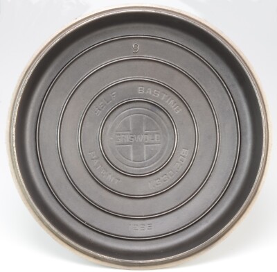 Vintage Griswold No 9 (1289) Nickel Plated Cast Iron Dutch Oven