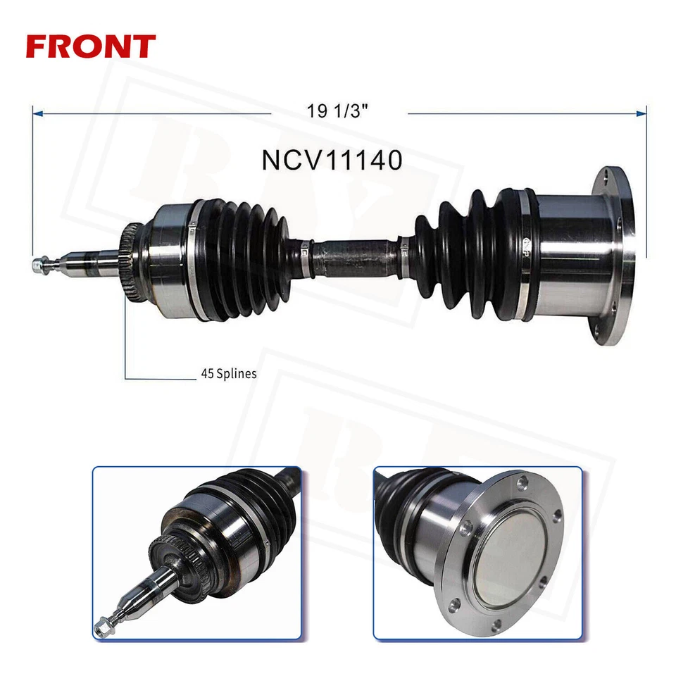 Conjunto de eje CV par delantero para Ford Expedition 2004-2008 Ford F-150 2003-2006 Foto 2 de 4