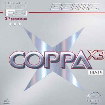 Donic Coppa X3 Silver Tischtennisbelag 