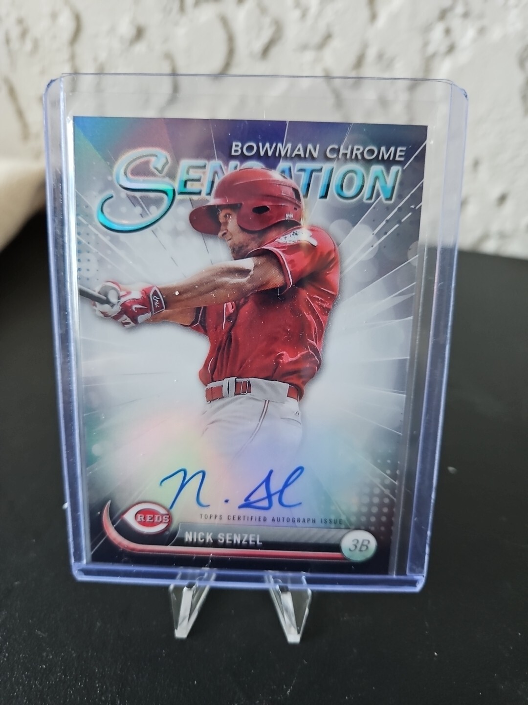 2017 Nick Senzel Bowman Chrome Sensation Auto #72/99