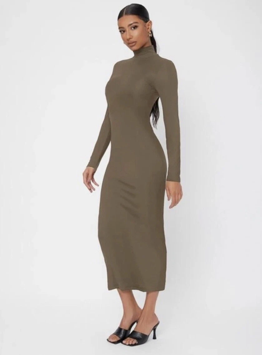 mock neck dress