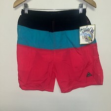Vintage 1990  s BB Surf Multi-Color Shorts, Deadstock NWT, Size Medium