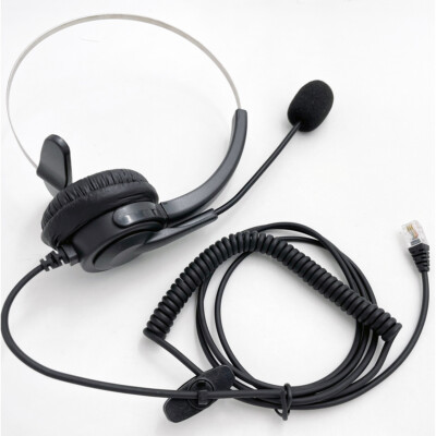 New T400 Headset For POLYCOM 300 301 335 500 600 601 & 650 telephone phone black