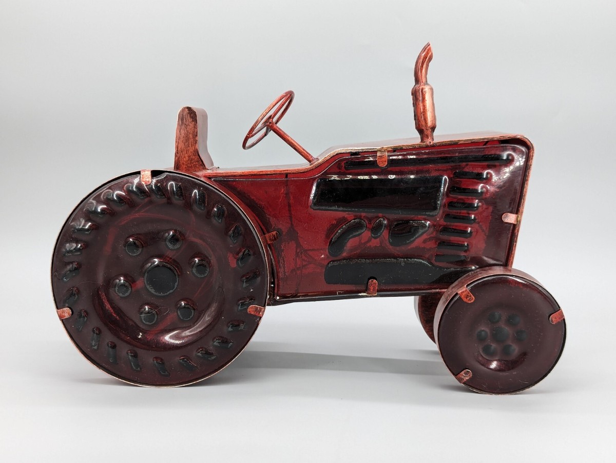 Handcrafted Vintage Farm Tractor Figure Home Decor 12