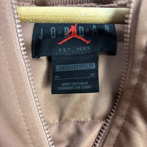 Nike Air Jordan Flight Full Zip Oversized Bomber Jacket Unisex Size 3XL Graphic - Picture 2 of 11