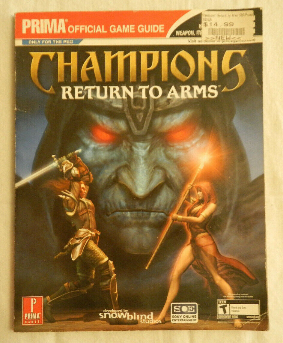 Champions: Return to Arms Strategy Guide Prima Playstation 2 Goo