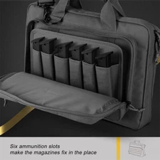 Tactical Range Bag Shooting Pistol Case Molle System Mag Pouch Pockets Laptop