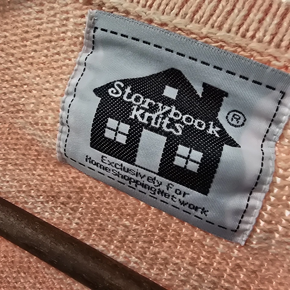 Suéter de punto Storybook para mujer pequeño coral océano caballito de mar amonita cárdigan  Foto 3 de 4