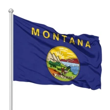 3x5FT Montana MT State Nylon Wind Resistant DOUBLE SIDED Flag NEW