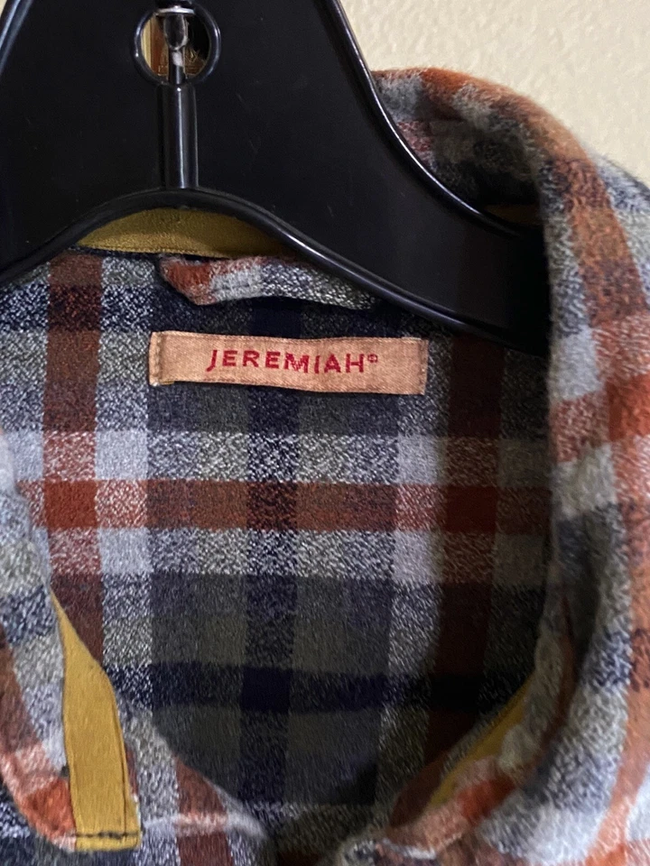 Jeremiah Flanel Plaid LONG SLEEVE SHIRT Medium M 15.5 x 33/34 - Image 4 of 4